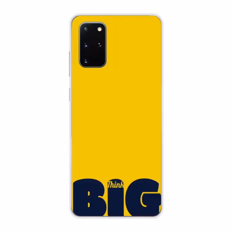 Telefoonhoesje - Geel - Think big - Grafisch — 1