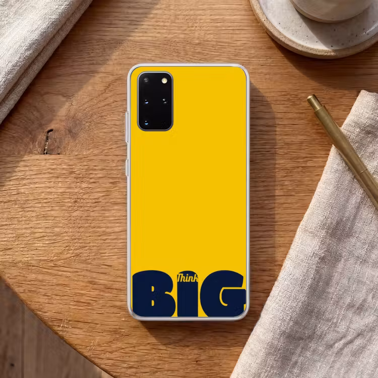 Telefoonhoesje - Geel - Think big - Grafisch — 2