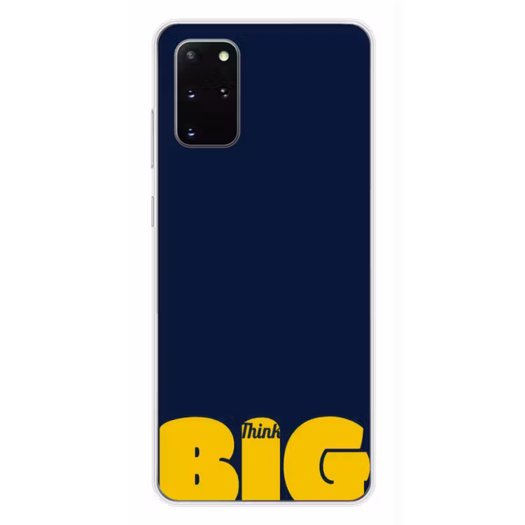 Telefoonhoesje - Think big - Blauw - Geel — 4