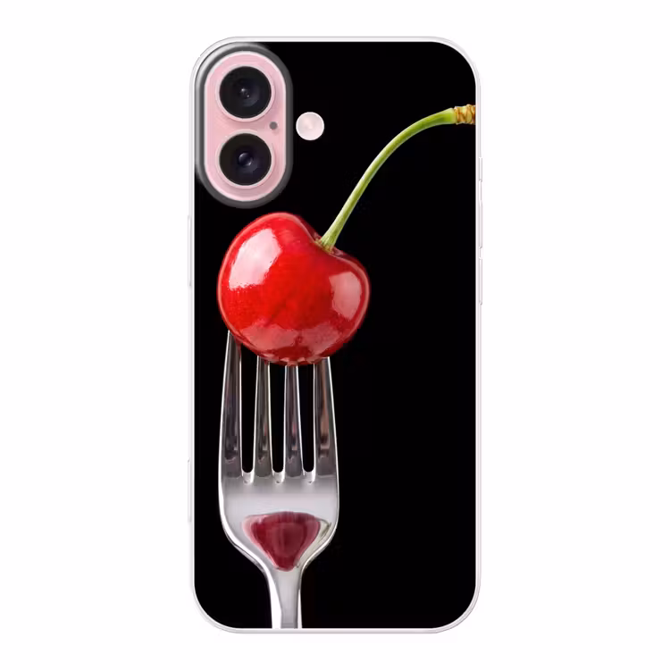 Telefoonhoesje - Rode kers - Vork — 1
