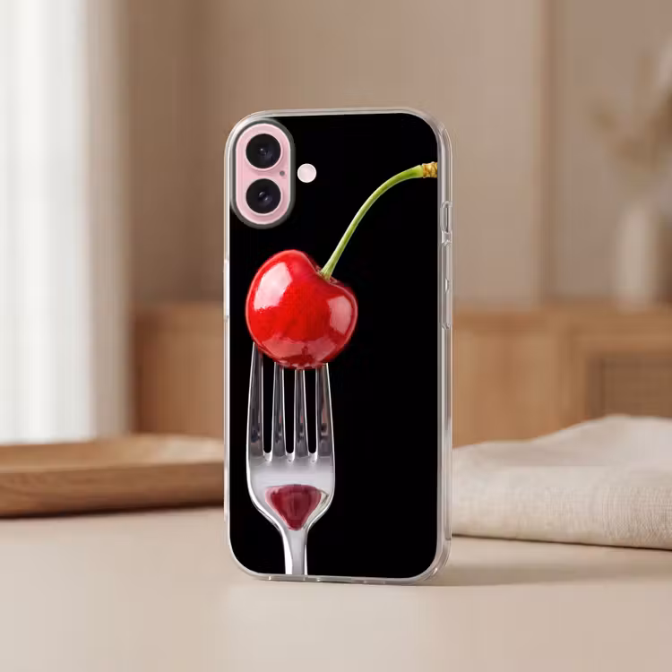 Telefoonhoesje - Rode kers - Vork — 3