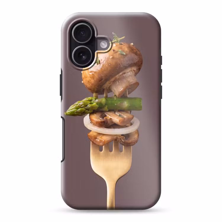 Telefoonhoesje Toughcase - Eten - Gestapeld - Vork — 1