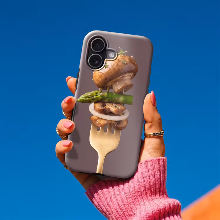 Telefoonhoesje Toughcase - Eten - Gestapeld - Vork — 2