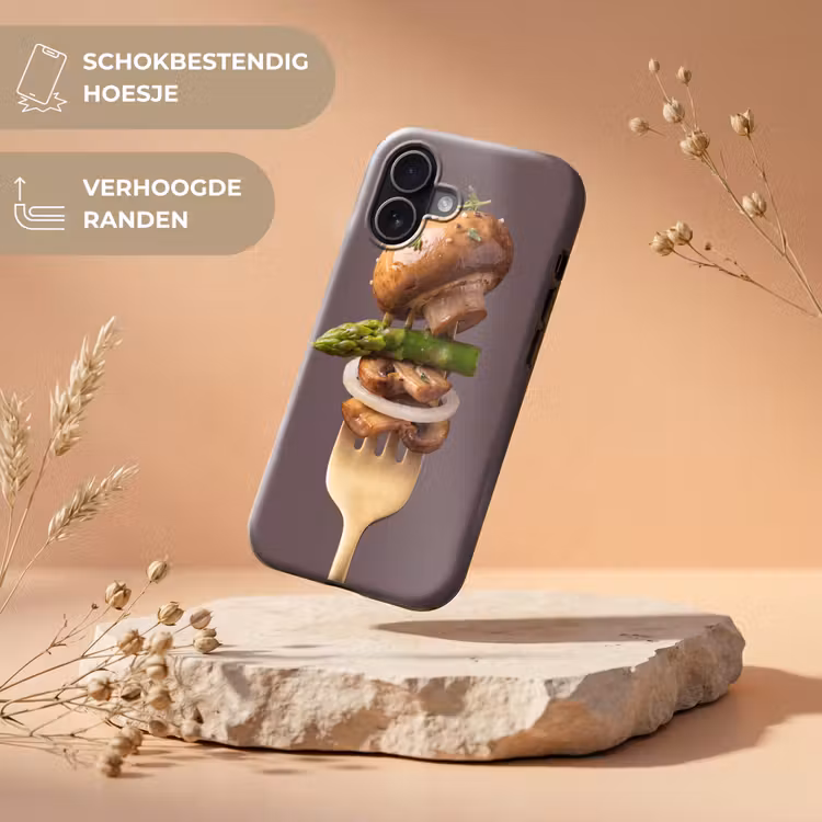 Telefoonhoesje Toughcase - Eten - Gestapeld - Vork — 5