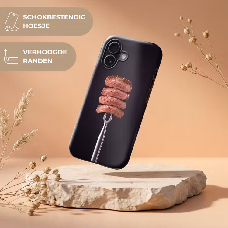 Telefoonhoesje Toughcase - Eten - Rosé - Vork — 5