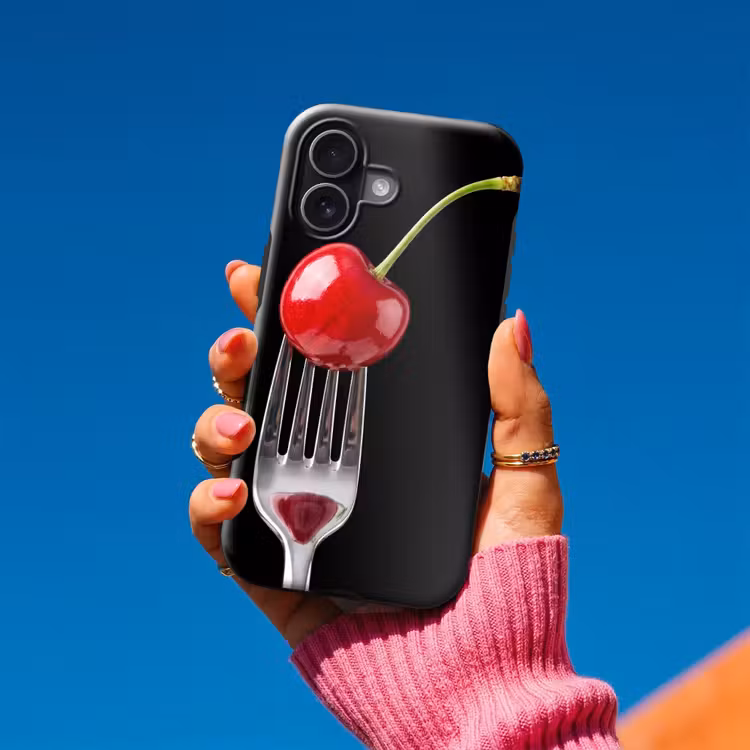 Telefoonhoesje Toughcase - Rode kers - Vork — 2