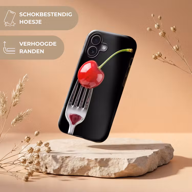 Telefoonhoesje Toughcase - Rode kers - Vork — 5