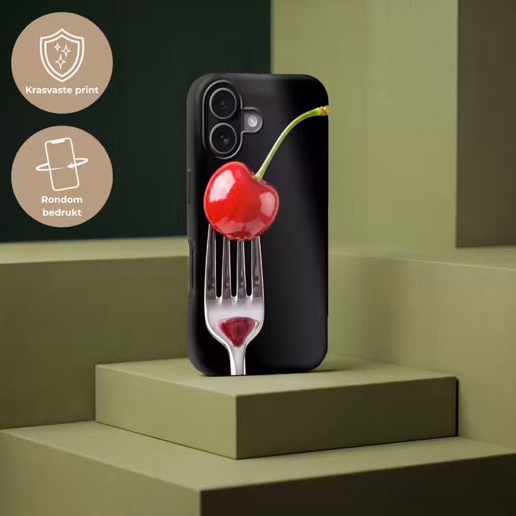Telefoonhoesje Toughcase - Rode kers - Vork — 7