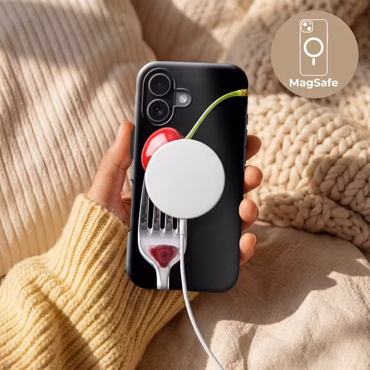Telefoonhoesje Toughcase - Rode kers - Vork — 8