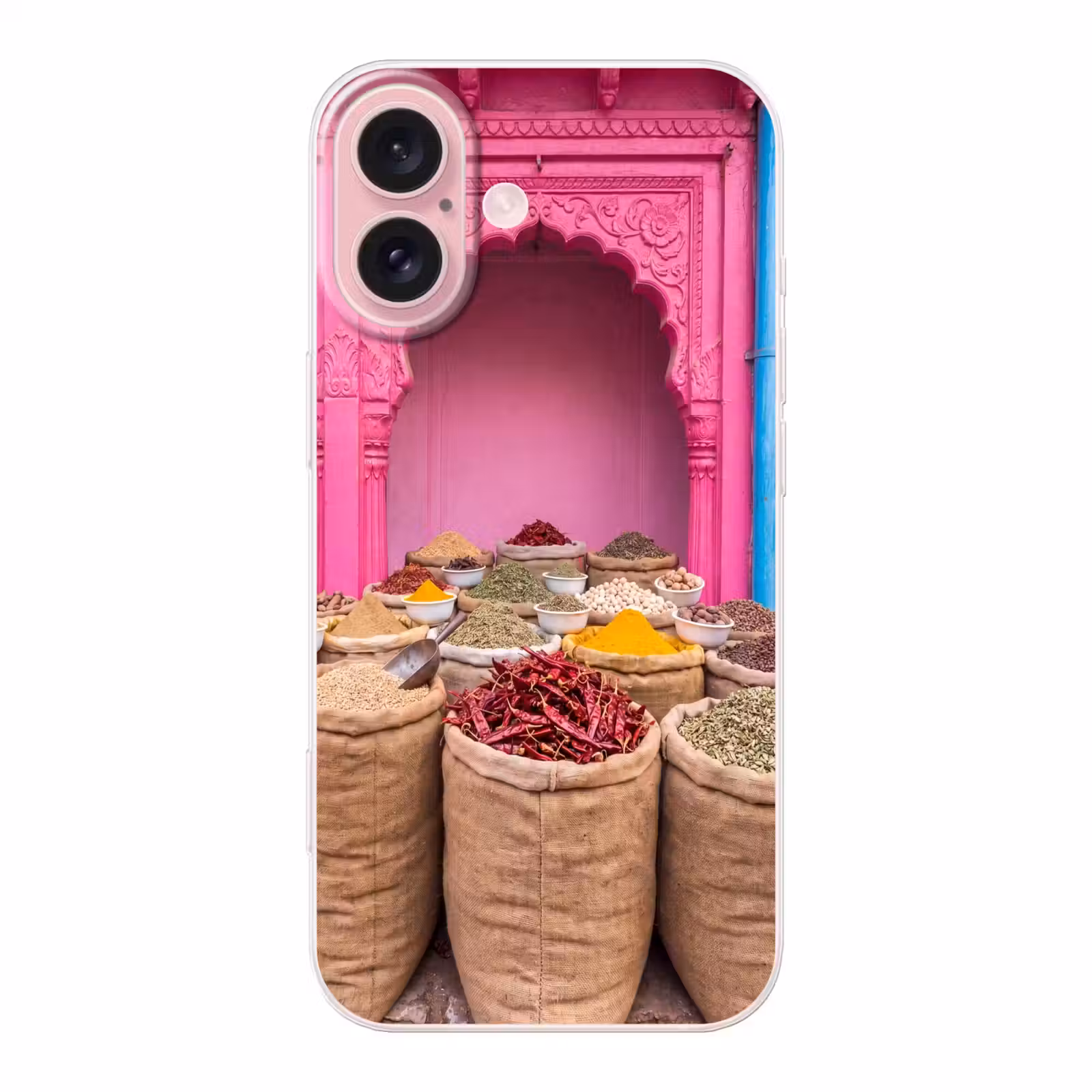Telefoonhoesje - Kruiden - Markt - Roze — 1