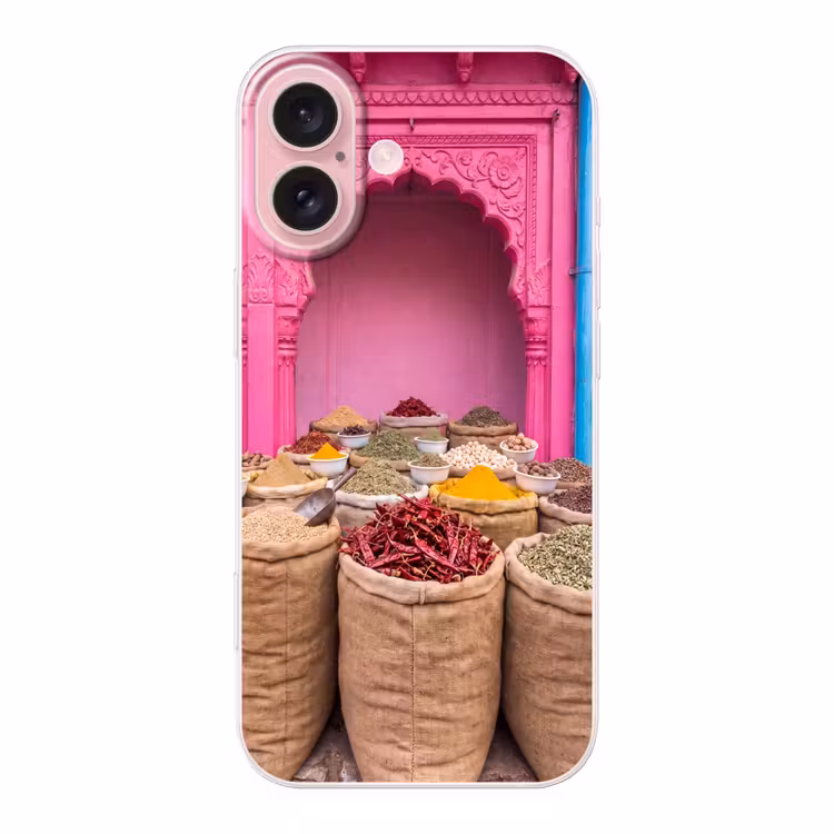 Telefoonhoesje - Kruiden - Markt - Roze — 1