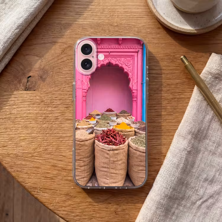 Telefoonhoesje - Kruiden - Markt - Roze — 2