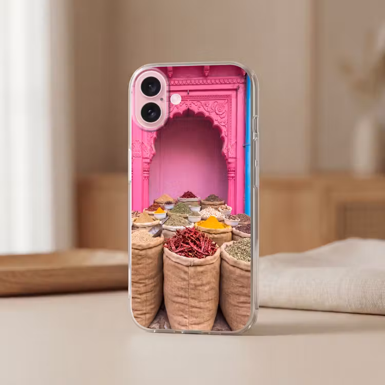 Telefoonhoesje - Kruiden - Markt - Roze — 3