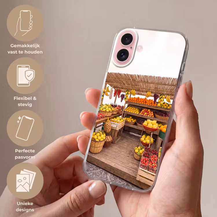 Telefoonhoesje - Marktkraam - Fruit - Vers — 4