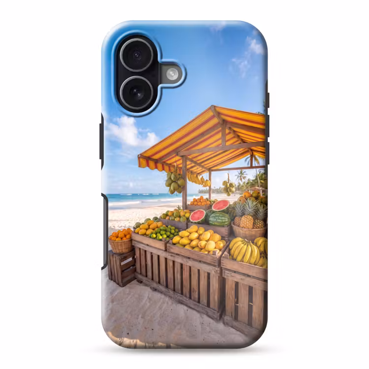 Telefoonhoesje Toughcase - Fruit - Strand - Tropisch — 1