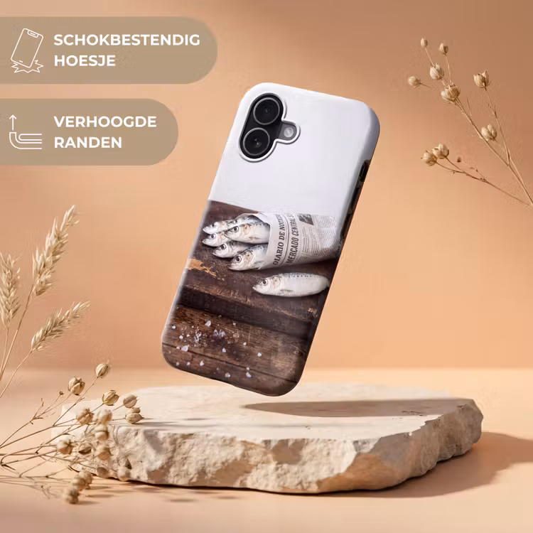 Telefoonhoesje Toughcase - Sardientje - krant - snijplank — 5