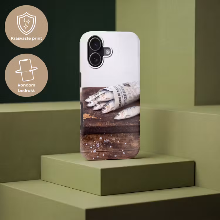Telefoonhoesje Toughcase - Sardientje - krant - snijplank — 7