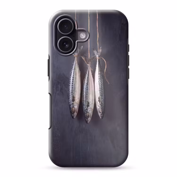 Telefoonhoesje Toughcase - Drie vissen - Touw — 1