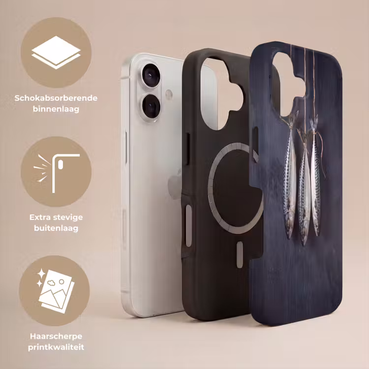 Telefoonhoesje Toughcase - Drie vissen - Touw — 3