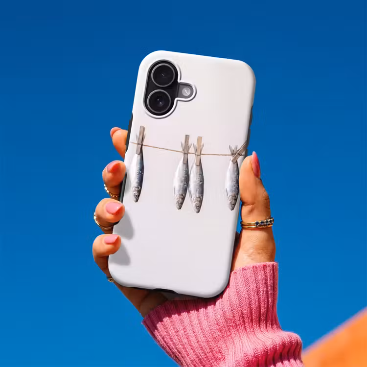 Telefoonhoesje Toughcase - Vis - Hangend - Eten — 2