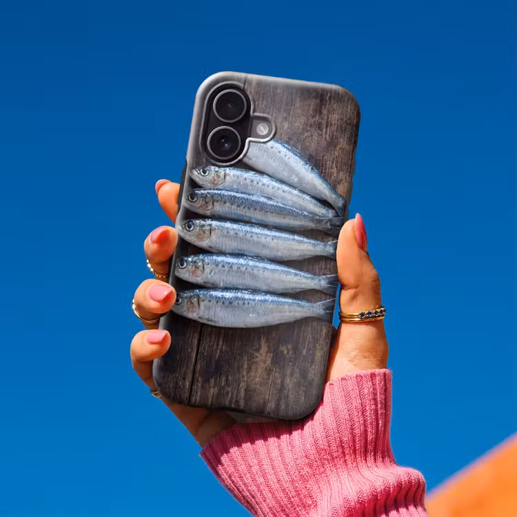 Telefoonhoesje Toughcase - Vis - Hout - Eten — 2