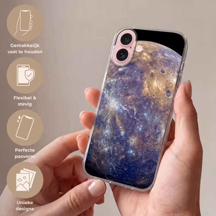 Telefoonhoesje - Planeet - Kraters - Ruimte — 4