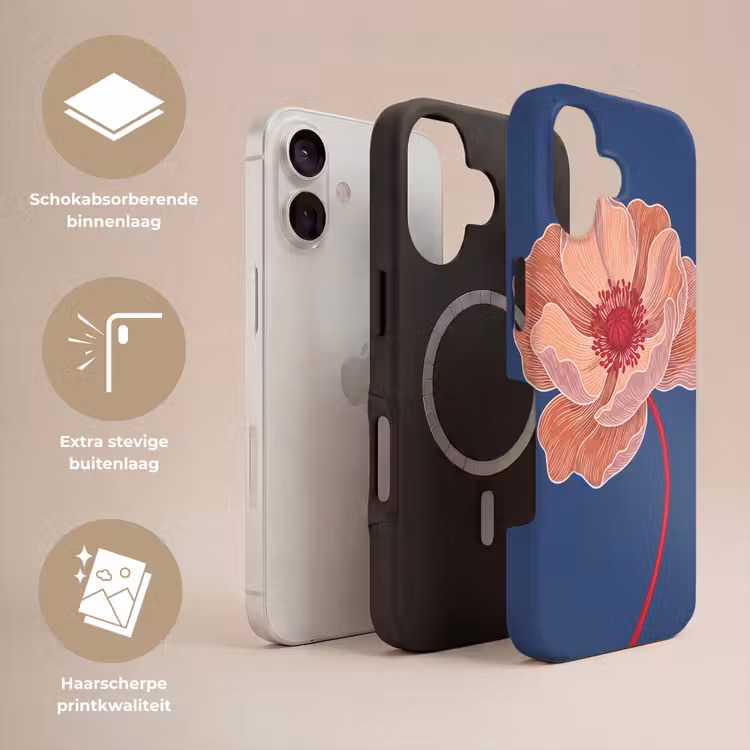 Telefoonhoesje Toughcase - Bloemen - Modern - Abstract — 3