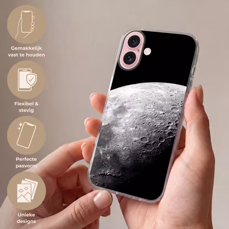 Telefoonhoesje - Maan - Kraters - Ruimte — 4