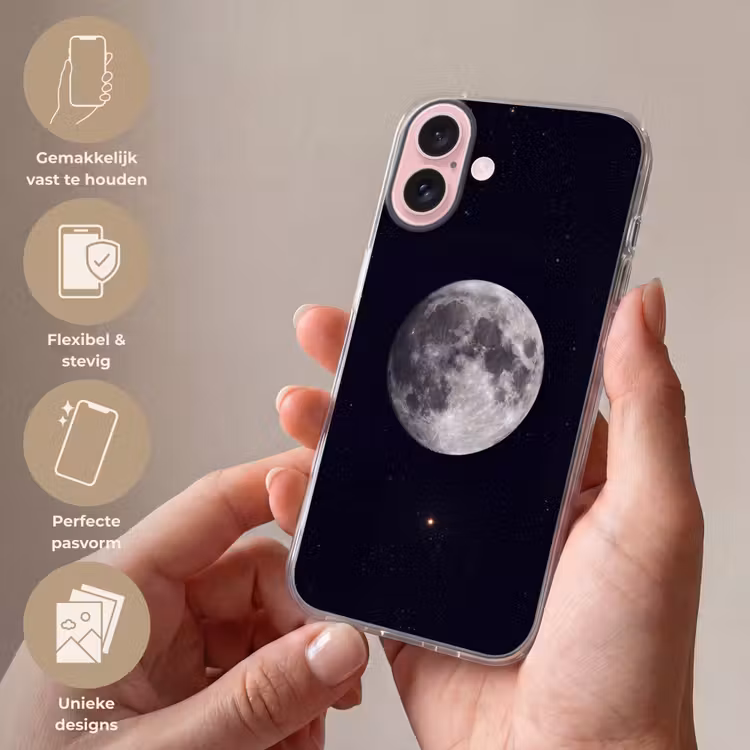 Telefoonhoesje - Maan - Sterren - Ruimte — 4
