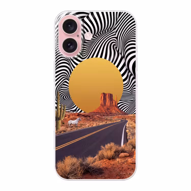 Telefoonhoesje - Paard - Woestijn - Natuur — 1