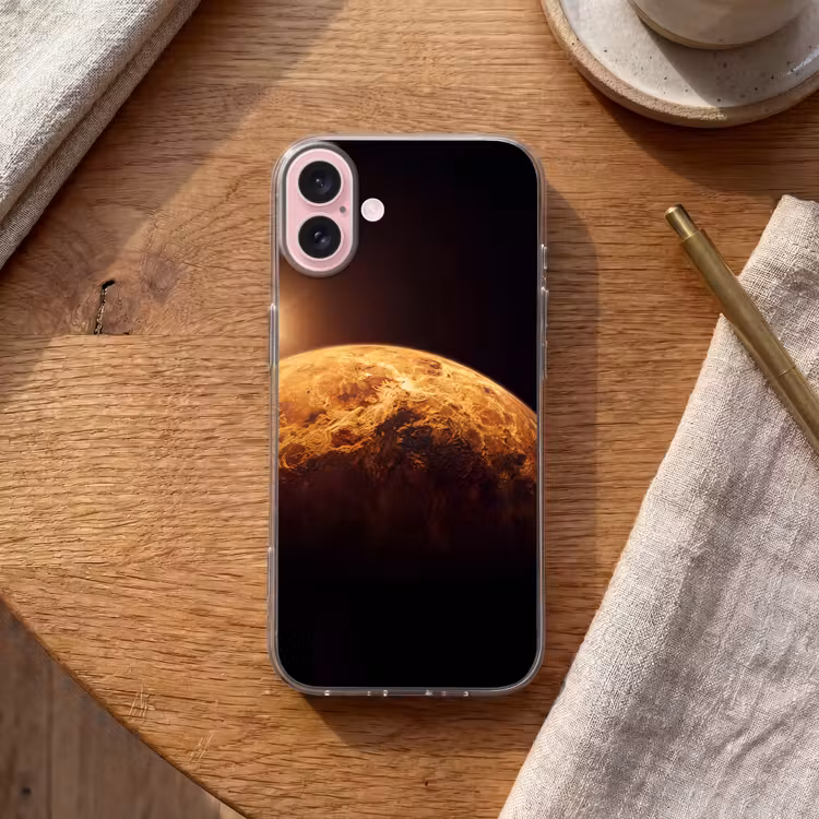 Telefoonhoesje - Planeet - Ruimte - Oranje — 2