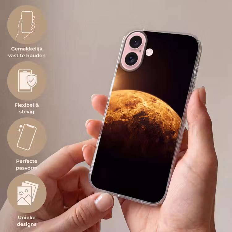 Telefoonhoesje - Planeet - Ruimte - Oranje — 4