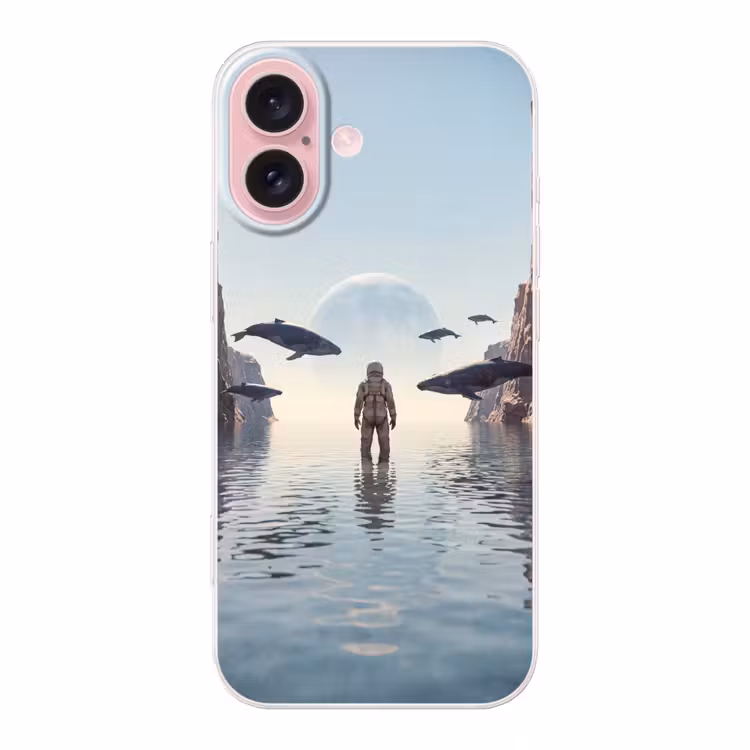 Telefoonhoesje - Ruimtevaarder - Walvis - Fantasie — 1