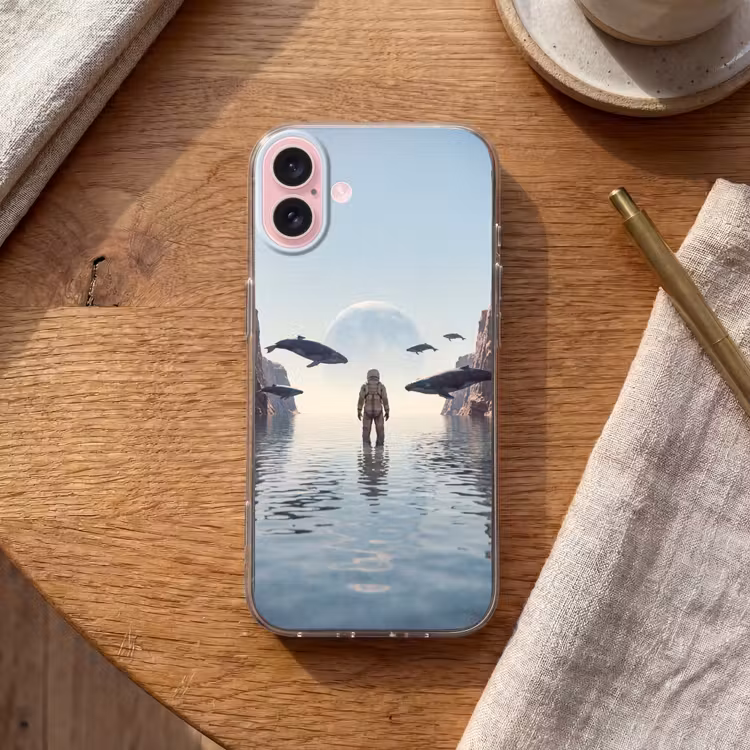 Telefoonhoesje - Ruimtevaarder - Walvis - Fantasie — 2