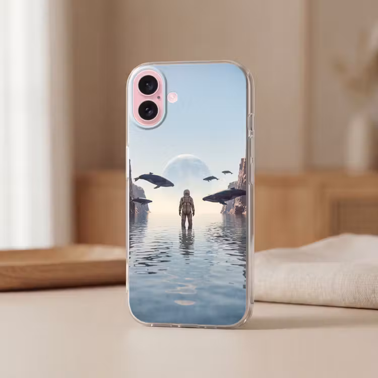 Telefoonhoesje - Ruimtevaarder - Walvis - Fantasie — 3