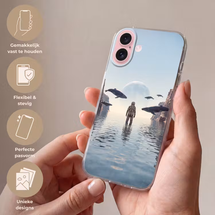 Telefoonhoesje - Ruimtevaarder - Walvis - Fantasie — 4