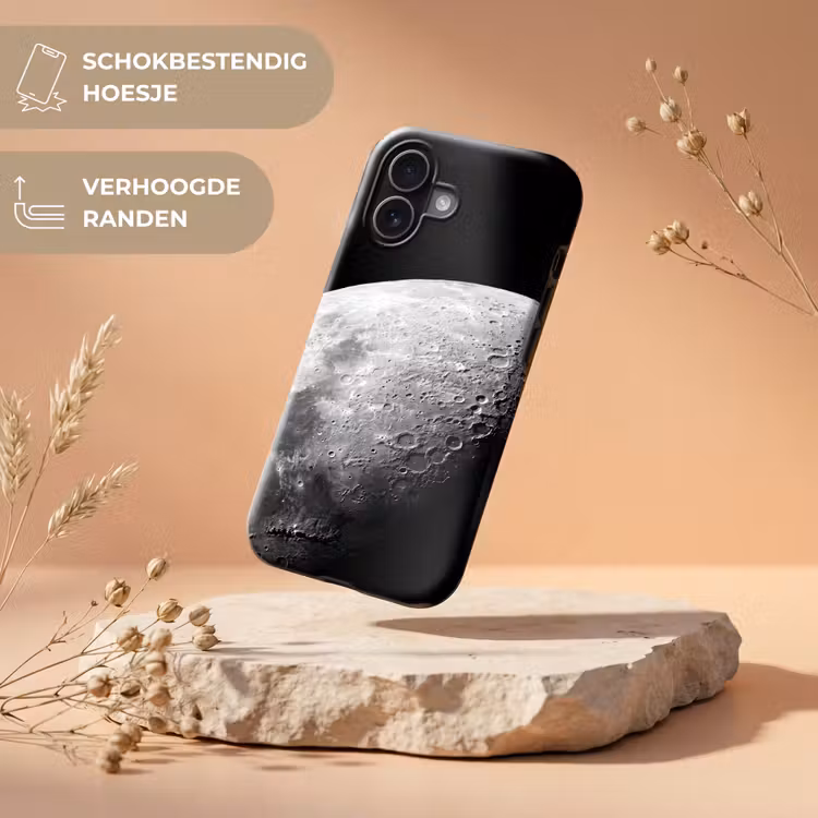 Telefoonhoesje Toughcase - Maan - Kraters - Ruimte — 5