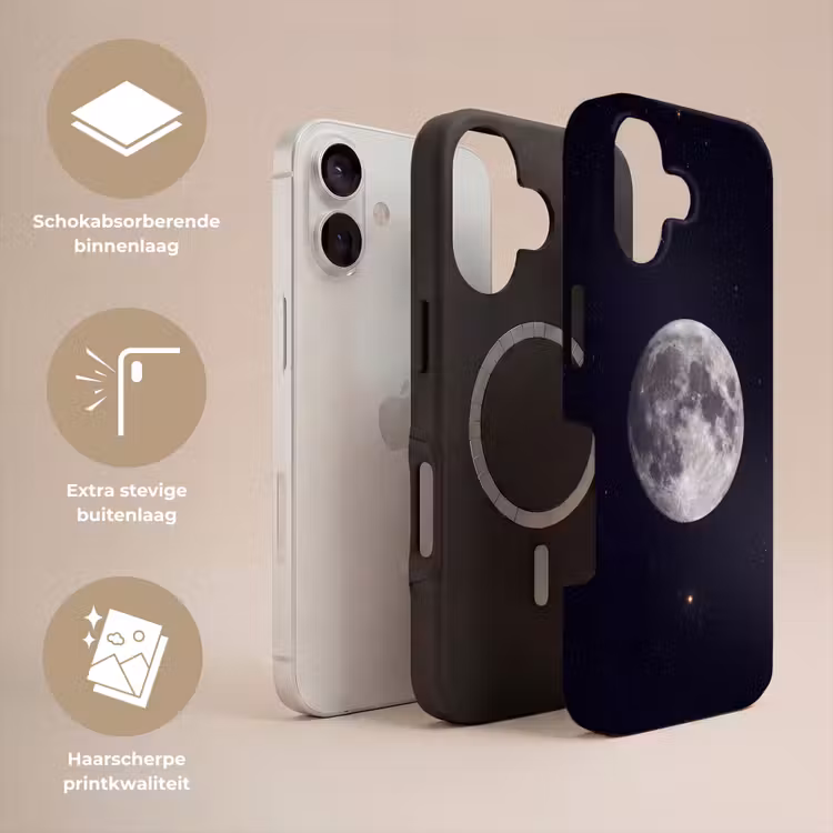 Telefoonhoesje Toughcase - Maan - Sterren - Ruimte — 3