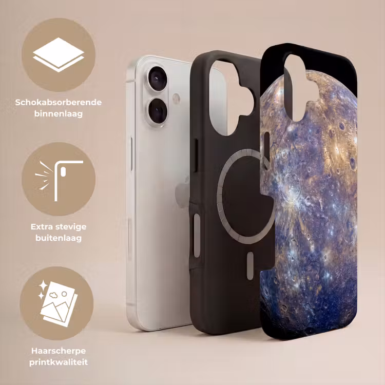Telefoonhoesje Toughcase - Planeet - Kraters - Ruimte — 3