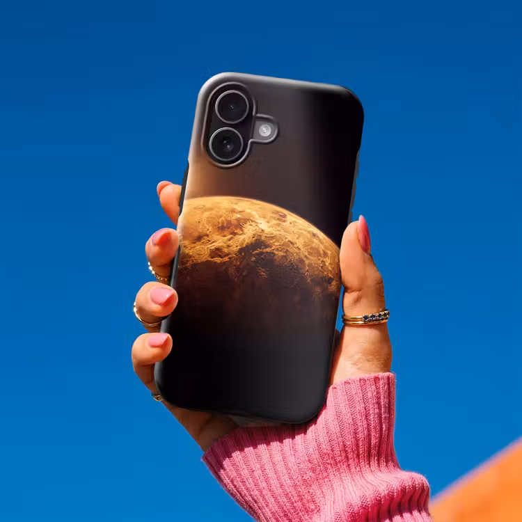 Telefoonhoesje Toughcase - Planeet - Ruimte - Oranje — 2