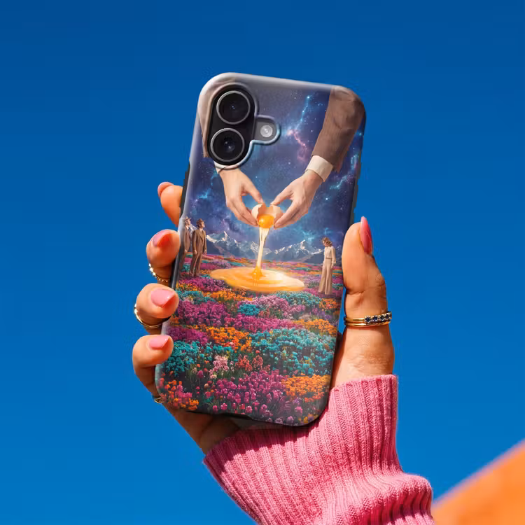 Telefoonhoesje Toughcase - Handen - Ei - Surrealisme — 2