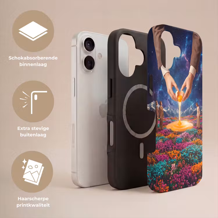 Telefoonhoesje Toughcase - Handen - Ei - Surrealisme — 3