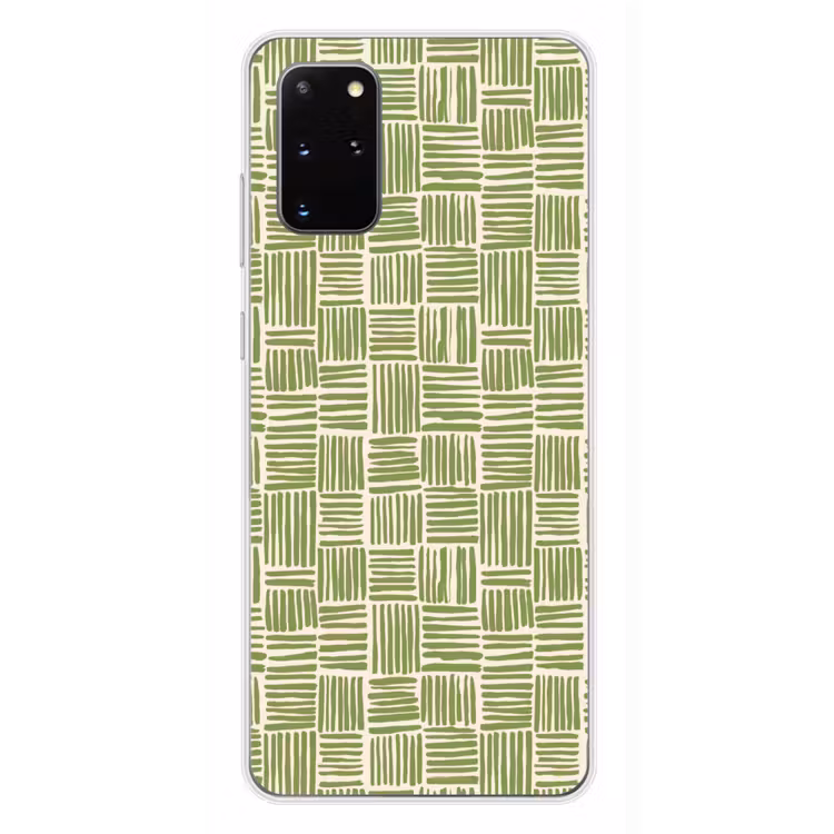 Telefoonhoesje - Saliegroen - Blokken - Handgetekend - Patroon — 4