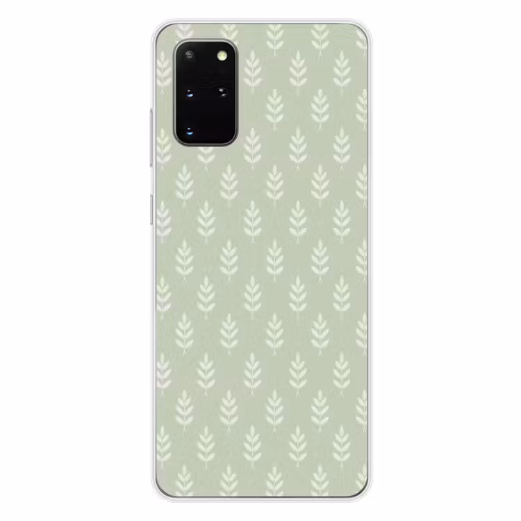 Telefoonhoesje - Saliegroen - Botanisch - Takjes - Minimalistisch - Patroon — 4