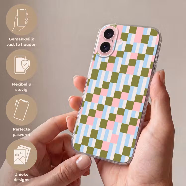 Telefoonhoesje - Patroon - Geometrisch - Abstract - Kleurrijk - Modern — 4