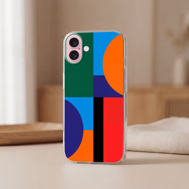 Telefoonhoesje - Geometrisch - Abstract - Vormen - Kleurrijk - Modern — 3