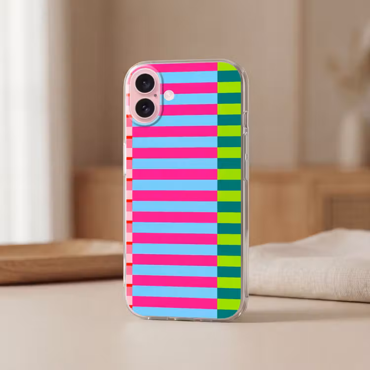 Telefoonhoesje - Patroon - Strepen - Modern - Abstract - Kleurrijk — 3