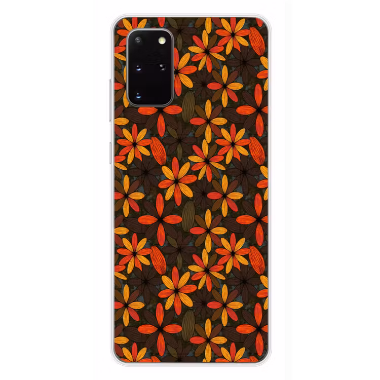 Telefoonhoesje - Oranje - Retro - Bloemen - Herfst — 4