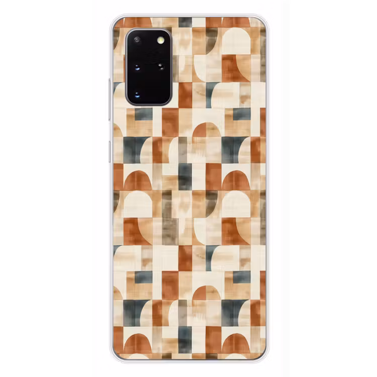Telefoonhoesje - Terracotta - Geometrisch - Aquarel - Textuur — 4