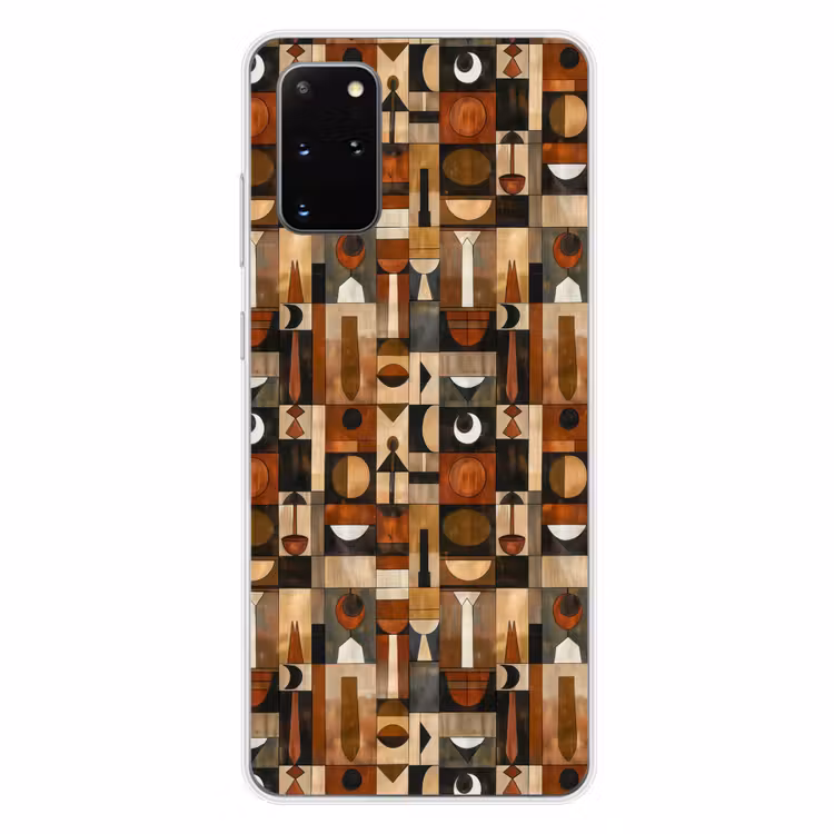Telefoonhoesje - Terracotta - Geometrisch - Mid-Century - Patroon — 4